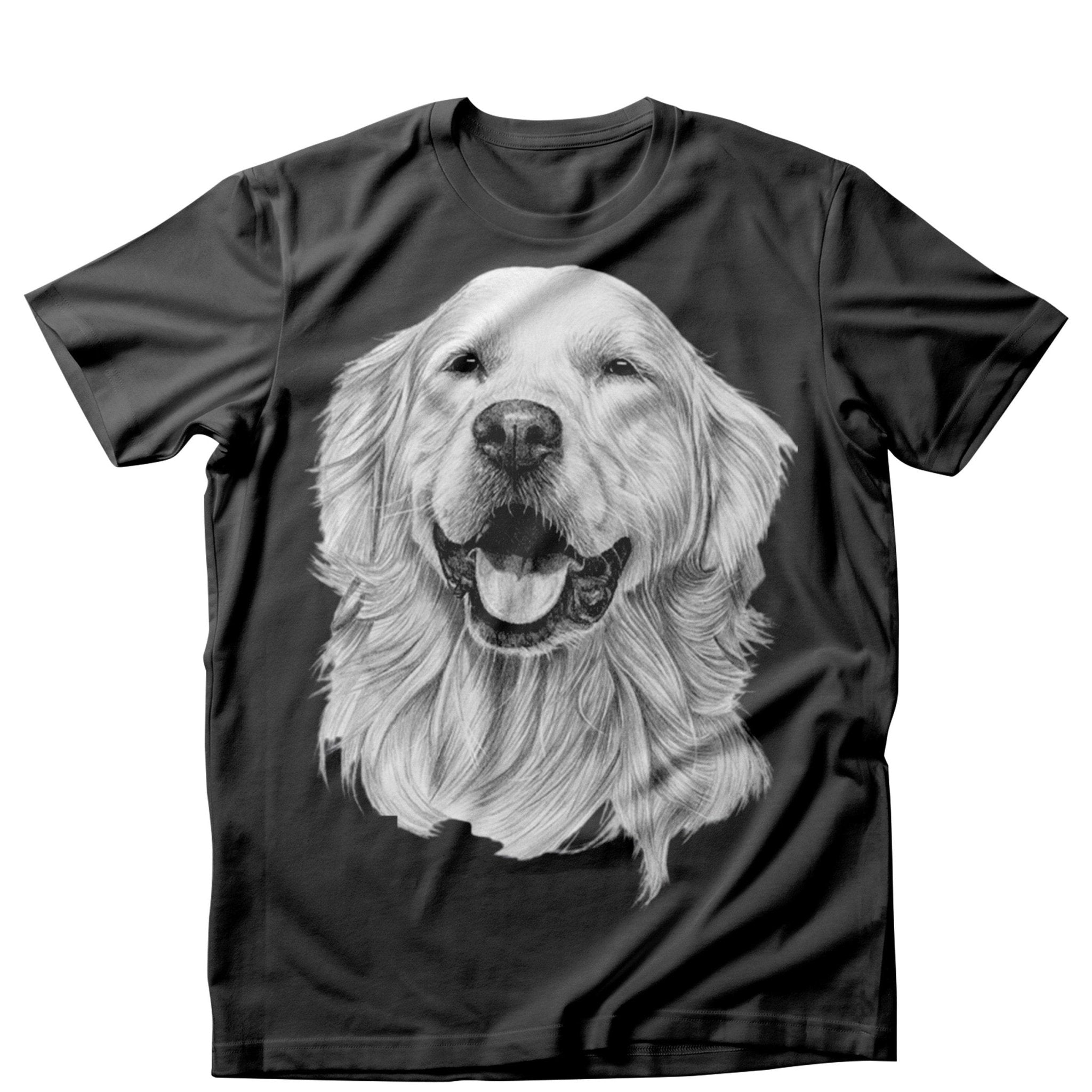 Tricou masculin CAINI LABRADOR DRAW NEGRU