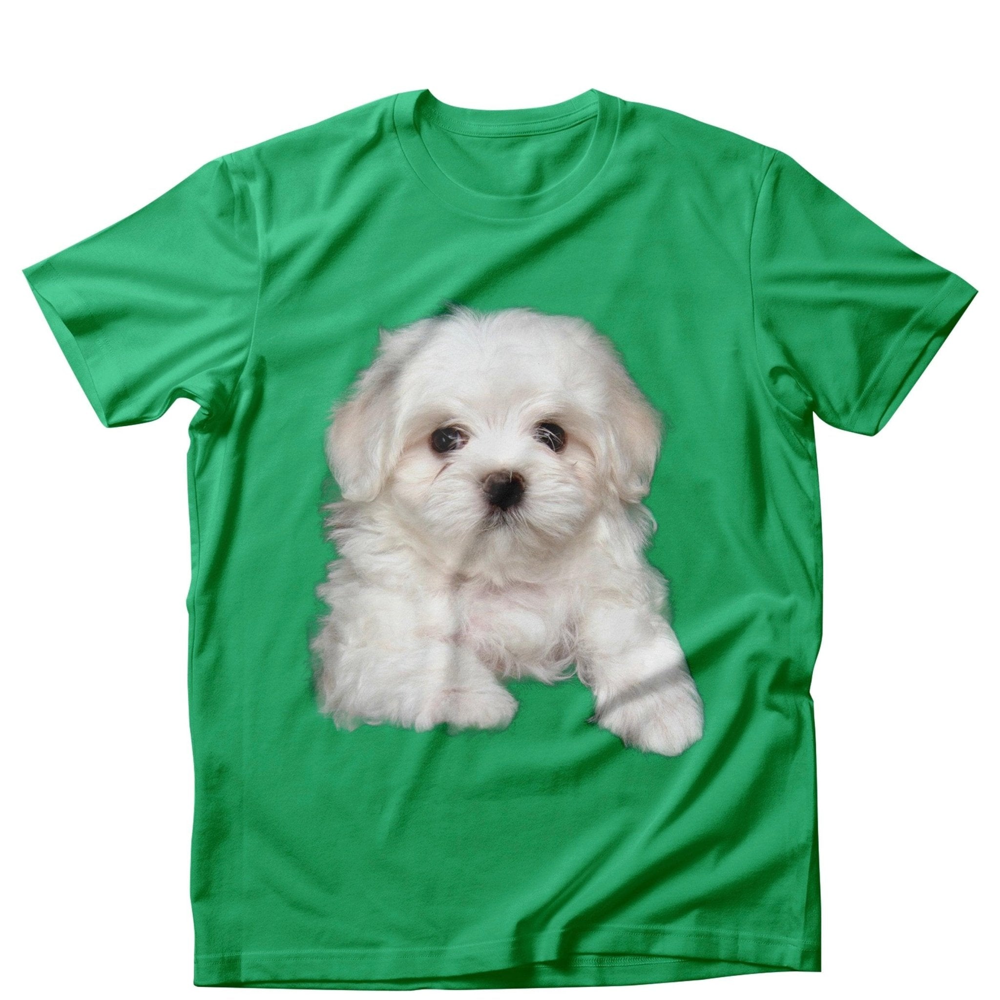 Tricou feminin CAINI WHITE FLUFFY VERDE
