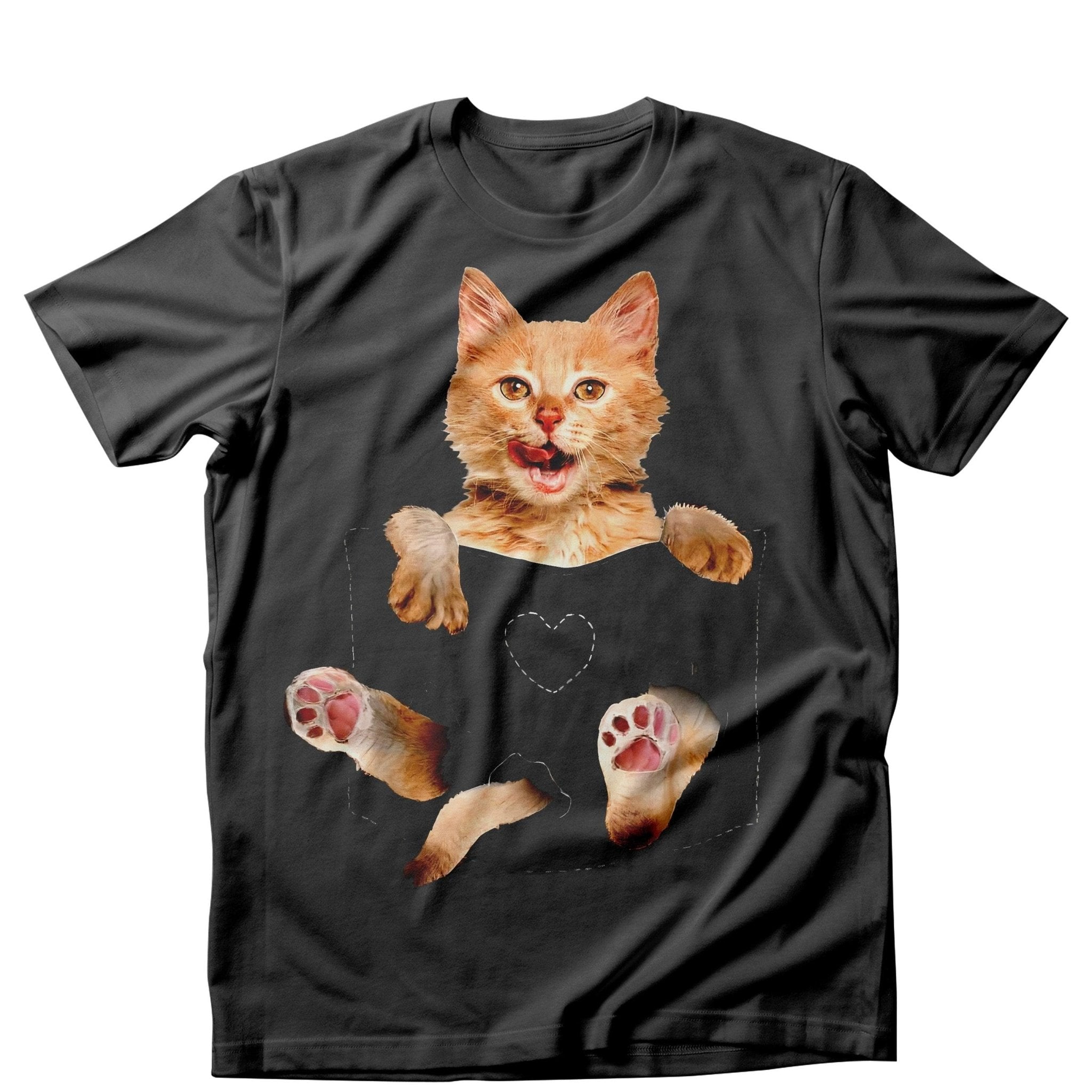 Tricou masculin PISICA ROSCATA NEGRU